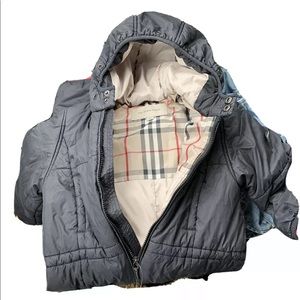 Burberry 3 Yr Toddler Black Nova Check Snowsuit